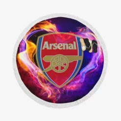 Arsenal FC Popular Football Club Round Beach Towel