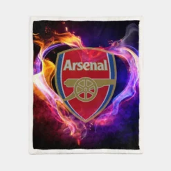 Arsenal FC Popular Football Club Sherpa Fleece Blanket 1