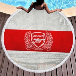 Arsenal FC Premier League Football Club Round Beach Towel 1