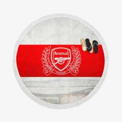 Arsenal FC Premier League Football Club Round Beach Towel