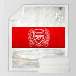 Arsenal FC Premier League Football Club Sherpa Fleece Blanket