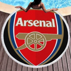 Arsenal FC Professional Football Club Round Beach Towel 1