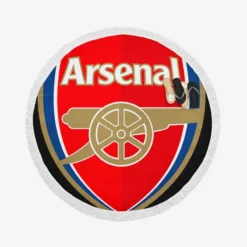 Arsenal FC Professional Football Club Round Beach Towel