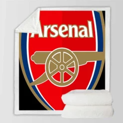 Arsenal FC Professional Football Club Sherpa Fleece Blanket
