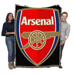 Arsenal FC Professional Football Club Woven Blanket