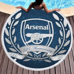 Arsenal FC Strong England Football Club Round Beach Towel 1