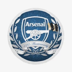 Arsenal FC Strong England Football Club Round Beach Towel