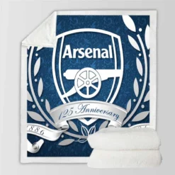 Arsenal FC Strong England Football Club Sherpa Fleece Blanket