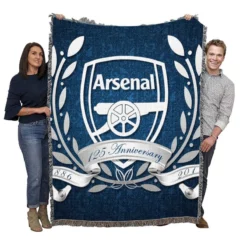 Arsenal FC Strong England Football Club Woven Blanket