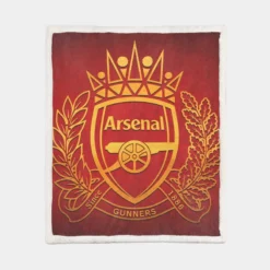 Arsenal FC Top Ranked Football Club Sherpa Fleece Blanket 1