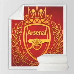 Arsenal FC Top Ranked Football Club Sherpa Fleece Blanket