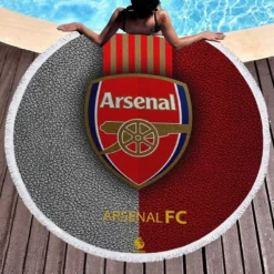 Arsenal Football Club Logo Round Beach Towel 1
