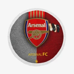 Arsenal Football Club Logo Round Beach Towel