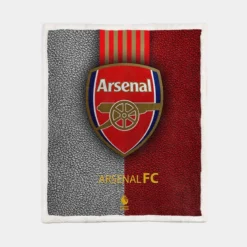 Arsenal Football Club Logo Sherpa Fleece Blanket 1