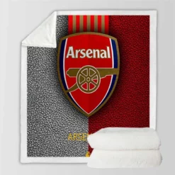 Arsenal Football Club Logo Sherpa Fleece Blanket