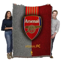 Arsenal Football Club Logo Woven Blanket