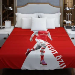 Arsenal Premier League Footballer Mesut Ozil Duvet Cover