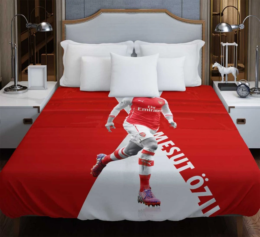 Arsenal Premier League Footballer Mesut Ozil Duvet Cover