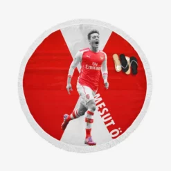 Arsenal Premier League Footballer Mesut Ozil Round Beach Towel