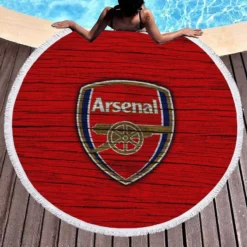 Arsenal Successful Club Logo Round Beach Towel 1