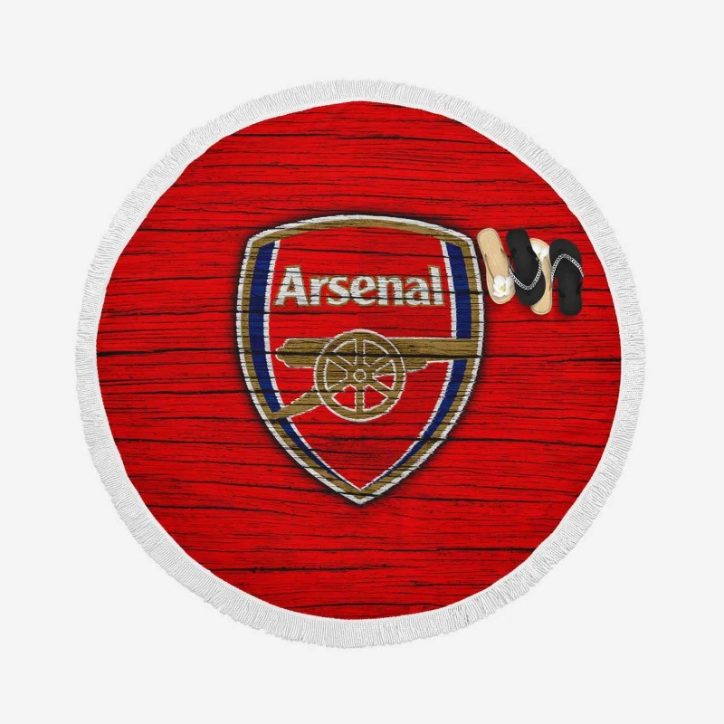 Arsenal Successful Club Logo Round Beach Towel