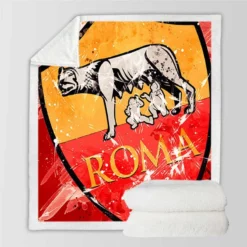 Association Sportive Roma Italy Football Club Sherpa Fleece Blanket