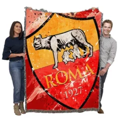 Association Sportive Roma Italy Football Club Woven Blanket
