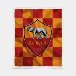 Association Sportive Roma Serie A Football Team Sherpa Fleece Blanket 1