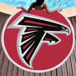 Atlanta Falcons American Football NFL Round Beach Towel 1