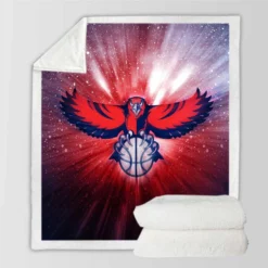 Atlanta Hawks Classic Basketball NBA Club Sherpa Fleece Blanket