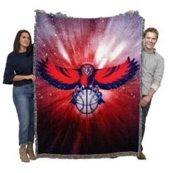 Atlanta Hawks Classic Basketball NBA Club Woven Blanket