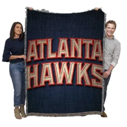 Atlanta Hawks Energetic NBA Basketball team Woven Blanket