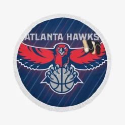 Atlanta Hawks Excellent Atlanta NBA Team Round Beach Towel