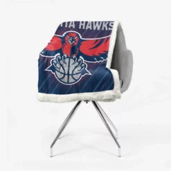 Atlanta Hawks Excellent Atlanta NBA Team Sherpa Fleece Blanket 2