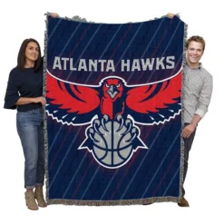 Atlanta Hawks Excellent Atlanta NBA Team Woven Blanket