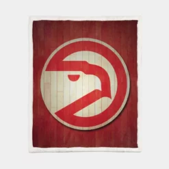 Atlanta Hawks NBA Basketball team Sherpa Fleece Blanket 1