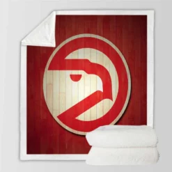 Atlanta Hawks NBA Basketball team Sherpa Fleece Blanket