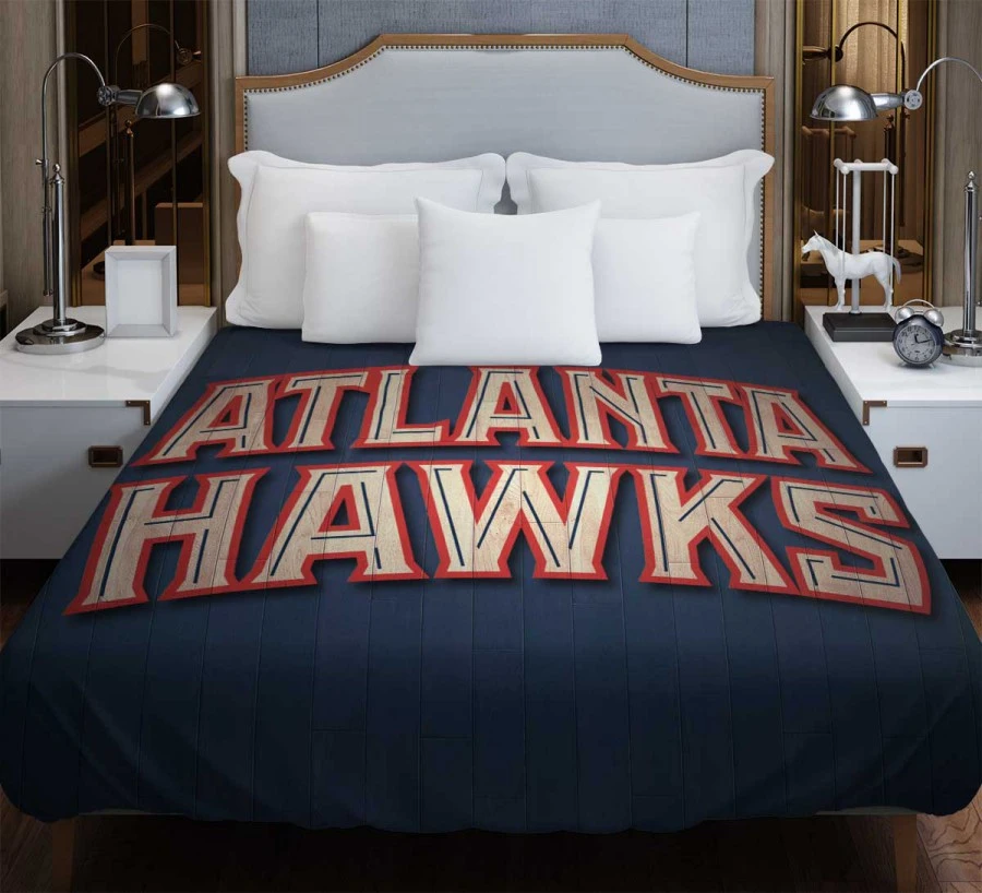 Atlanta Hawks Powerful Basketball Team Duvet Cover
