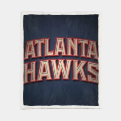 Atlanta Hawks Powerful Basketball Team Sherpa Fleece Blanket 1