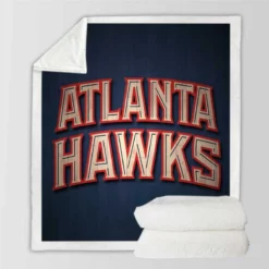 Atlanta Hawks Powerful Basketball Team Sherpa Fleece Blanket
