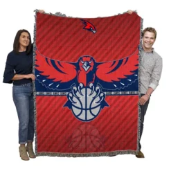 Atlanta Hawks Professional American NBA Team Woven Blanket