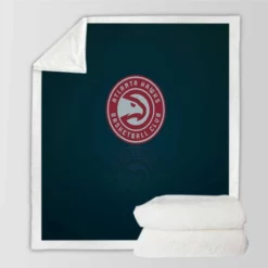 Atlanta Hawks Top Ranked American NBA Team Sherpa Fleece Blanket