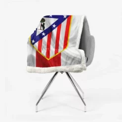 Atletico de Madrid Classic Spanish Football Club Sherpa Fleece Blanket 2