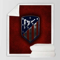 Atletico de Madrid Energetic Football Club Sherpa Fleece Blanket