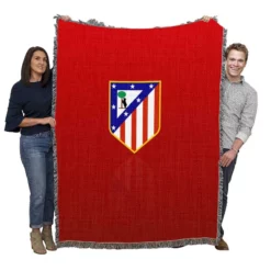 Atletico de Madrid Excellent Spanish Football Club Woven Blanket
