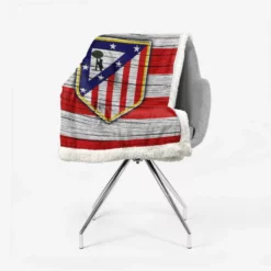 Atletico de Madrid La Liga Football Team Sherpa Fleece Blanket 2