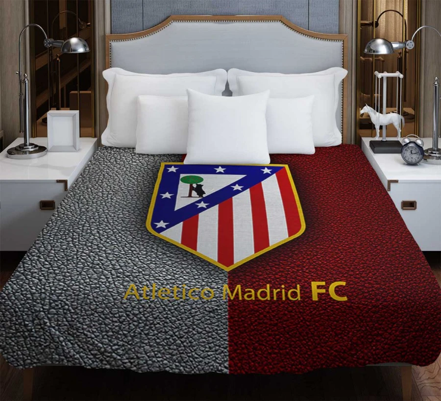 Atletico de Madrid Popular Spanish Football Club Duvet Cover