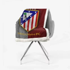 Atletico de Madrid Popular Spanish Football Club Sherpa Fleece Blanket 2