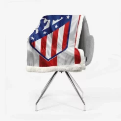 Atletico de Madrid Professional Spanish Football Club Sherpa Fleece Blanket 2