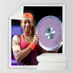 Australian Open Tennis Player Naomi Osaka Sherpa Fleece Blanket